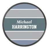 パターストライプン名前をカスタムするホッケーパック アイスホッケーパック (正面)