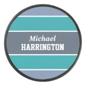 パターストライプン名前をカスタムするホッケーパック アイスホッケーパック (正面)