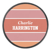 パターストライプン名前をカスタムするホッケーパック アイスホッケーパック (正面)