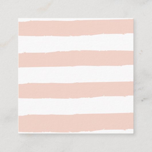 パターストライプン | カラフル爪、 ネイルポーランドポア スクエア名刺 (裏面)