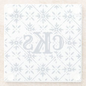 パタースペインのン動揺してタイル | ガラスコースター (裏面)