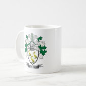 パターソンの家紋の紋章付き外衣 コーヒーマグカップ (正面左)