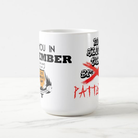 パターソンまで睡眠はまたは11月のマグの会いません コーヒーマグカップ (中央)