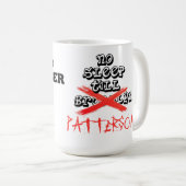 パターソンまで睡眠はまたは11月のマグの会いません コーヒーマグカップ (正面右)