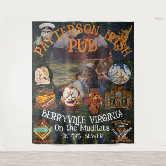 パターソンアイリッシュパブベリービルバージニアヴァ タペストリー (正面)