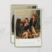 パターソン家族カードからメリークリスマス (正面/裏面)