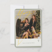 パターソン家族カードからメリークリスマス (裏面)