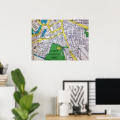 パターソンNJヴィンテージ地図ポスター ポスター (ホームオフィス)