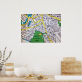 パターソンNJヴィンテージ地図ポスター ポスター (キッチン)