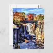 パターソンNJ – パターソン素晴らし滝 ポストカード (正面/裏面)
