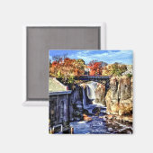 パターソンNJ -パターソン素晴らし滝 マグネット (正面/裏面)