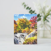 パターソンNJ – レインボーオーバーパターソン素晴らし滝 ポストカード (スタンド正面)