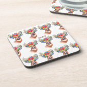 パターナフラワートナディアクリスマスクリスマス魔法コースター コースター (左側)