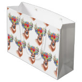 パターナフラワートナディースクリスマス魔法 ラージペーパーバッグ (裏面アングル)