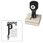 パターノスター私たちの父の祈りの言葉でラテン ラバースタンプ (押印)