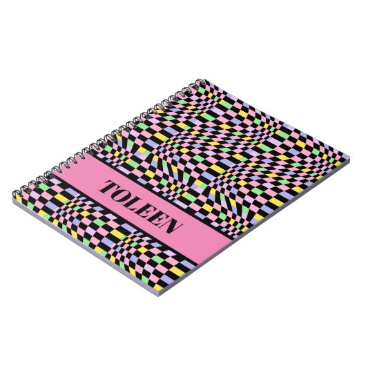 パターパーソナライズされたンカラフルノートブック ノートブック (左側)