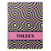 パターパーソナライズされたンカラフルノートブック ノートブック (正面)