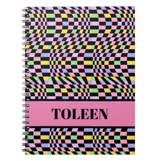 パターパーソナライズされたンカラフルノートブック ノートブック (正面)