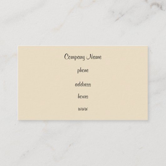 パターパーソナライズされたン名刺 名刺 (裏面)