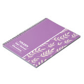 パターパーソナライズされたン ノートブック (左側)