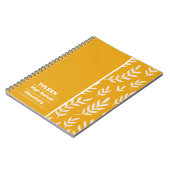 パターパーソナライズされたン ノートブック (左側)