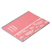 パターパーソナライズされたン ノートブック (左側)