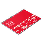 パターパーソナライズされたン ノートブック (左側)