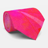 パターファンキーン柑橘類オレンジ色イエロー&ホットピンク ネクタイ (ロール)