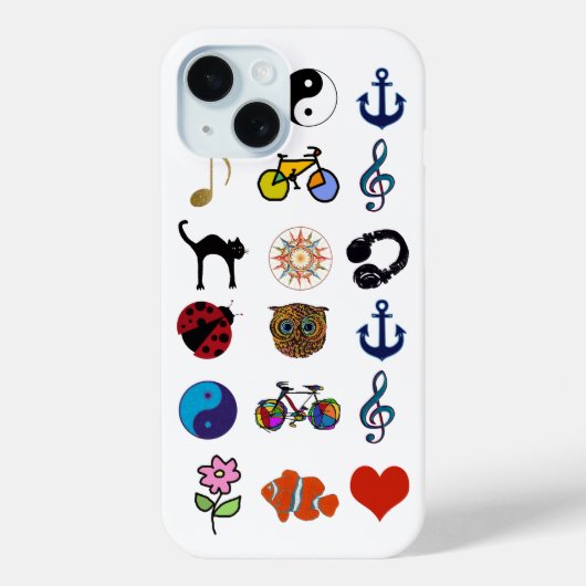 パターフェミニンンガーリーデザイン Case-Mate iPhoneケース (裏面)