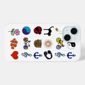 パターフェミニンンガーリーデザイン Case-Mate iPhoneケース (裏面 (横))