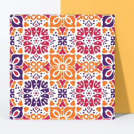 パターモダンカラフルンホームデコールフローラ タイル