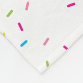 パターモダンンかわいい虹のカラフル フリースブランケット (角)