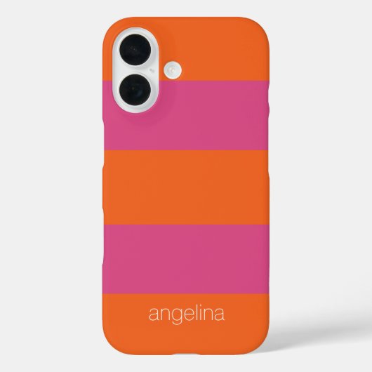 パターモダンンとストライプの名前をカスタムする Case-Mate iPhoneケース (裏面)