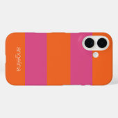 パターモダンンとストライプの名前をカスタムする Case-Mate iPhoneケース (裏面 (横))