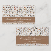 パターモダンンアートデコのようなテラゾロック 名刺 (正面/裏面)