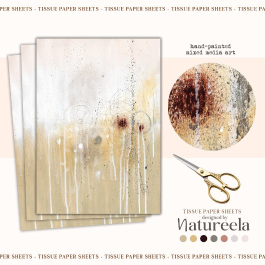 パターモダンンエレガント抽象芸術ティッシュペーパー 薄葉紙