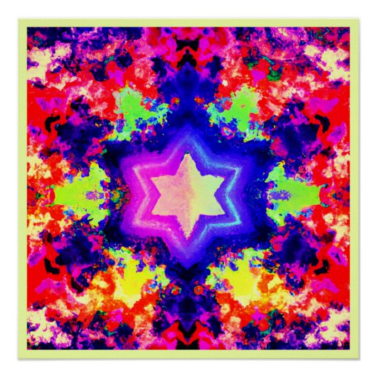 パターモダンンカラフルデザイン ポスター (正面)