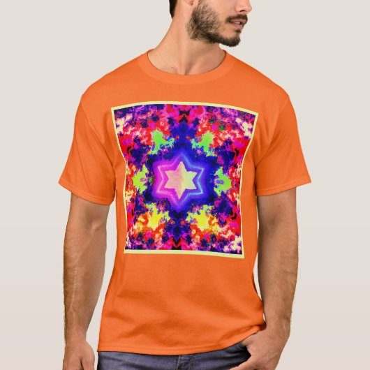 パターモダンンカラフルデザイン Tシャツ (正面)