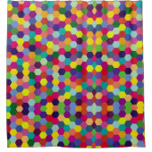 パターモダンンカラフル-ファッション春ヒップスター シャワーカーテン (正面)