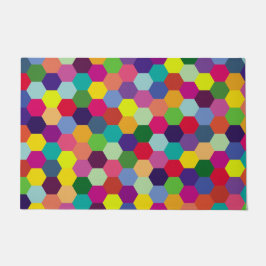 パターモダンンカラフル-ファッション春ヒップスター ドアマット