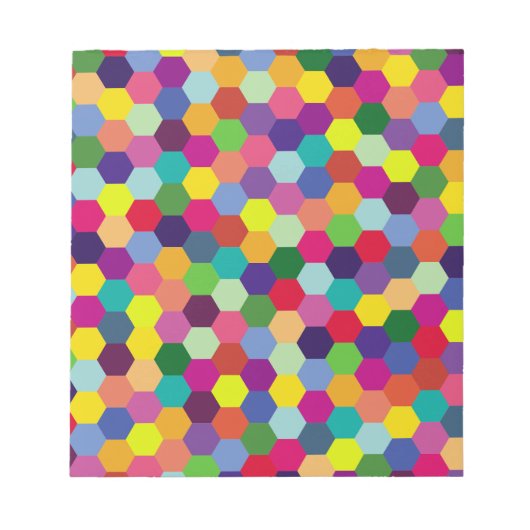 パターモダンンカラフル-ファッション春ヒップスター ノートパッド (正面)