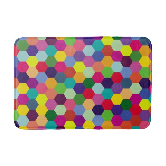 パターモダンンカラフル-ファッション春ヒップスター バスマット (正面)
