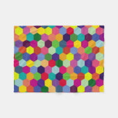 パターモダンンカラフル-ファッション春ヒップスター フリースブランケット (正面(横))