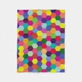 パターモダンンカラフル-ファッション春ヒップスター フリースブランケット (正面)