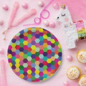 パターモダンンカラフル-ファッション春ヒップスター ペーパープレート (パーティー)