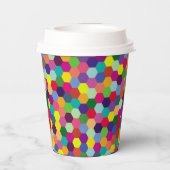 パターモダンンカラフル-ファッション春ヒップスター 紙コップ (裏面)