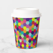 パターモダンンカラフル-ファッション春ヒップスター 紙コップ (正面)