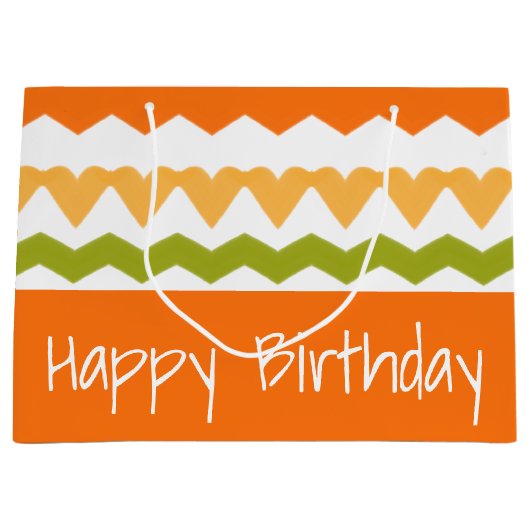 パターモダンンデザイナ ラージペーパーバッグ (正面)