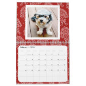 パターモダンン付き家族写真 – 17枚2024 カレンダー (2月 2026)