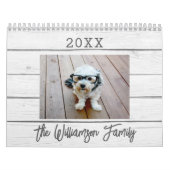 パターモダンン付き家族写真 – 17枚2024 カレンダー (カバー)